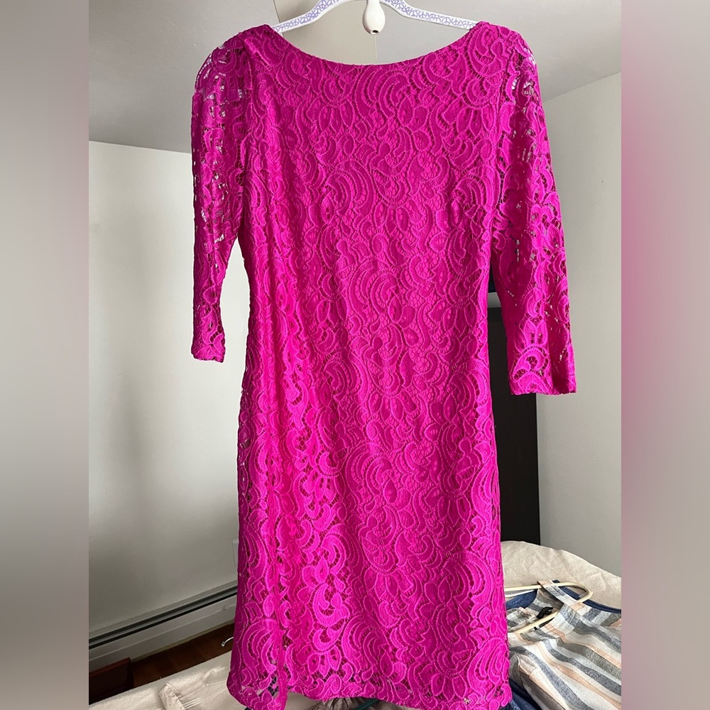 EUC Fushia Lace Dress
